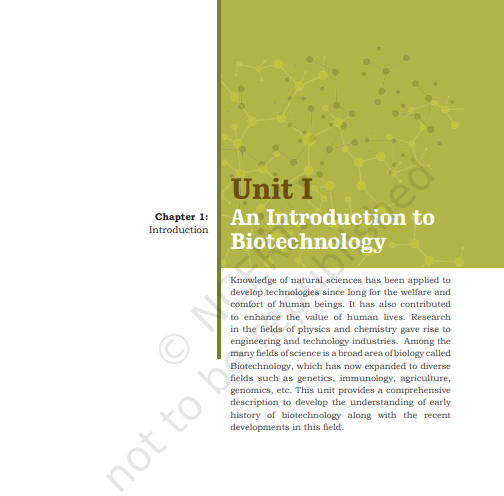 Introduction to Biotechnology